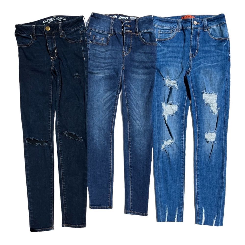 Skinny Denim Jeans Set of 3